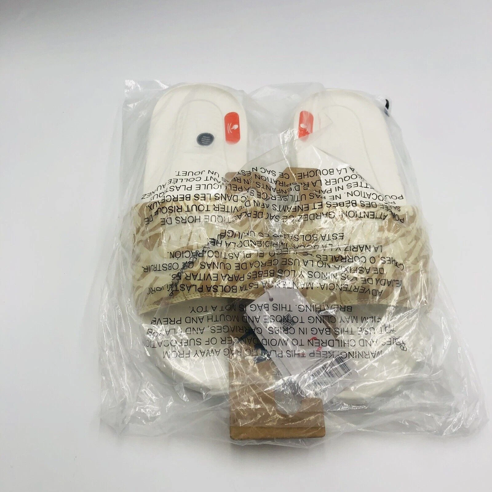 Nuovi sandali donna Nike Victori One Print slide taglia 11 vela bianco