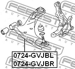 0724-GVJBR FEBEST Track Control Arm for SUZUKI