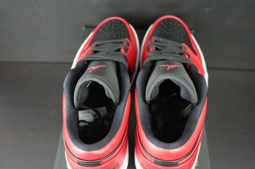 Nike Air Jordan 1 Low Reverse Bred Herrenschuhe 553558-606 Sneaker schwarz rot - Picture 5 of 6