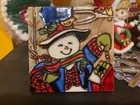 Vintage Christmas Ornaments Santa Flickering Snowman Reindeer Tree  Lot of 15 — photo 3