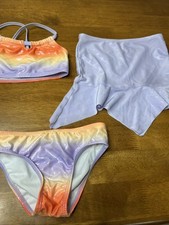 Wonder Nation Toddler Girl Three-Piece Mermaid Swimset 3T