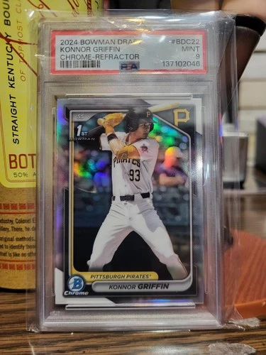 Konnor Griffin Pittsburgh 2024 Bowman Draft Chrome Refractor PSA 9 Mint