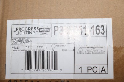 (1-Pk) Progress Lighting Hinton Bath & Vanity Light Brass P30051-163