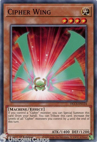 DLCS-EN124 Cipher Wing Common 1st Edition Mint YuGiOh Card