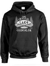 The Goozler Camp Crystal Lake - Horror Jason Hockey, Trendy Cotton Hooded Sweats