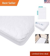 Quilted Waterproof Pack and Play Mattress Cover 39" x 27" - Noiseless  Durable