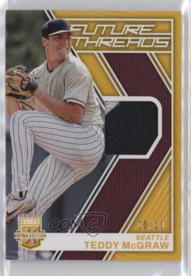 2023 Panini Elite Extra Edition Future Threads Gold 10/10 Teddy McGraw 14hk