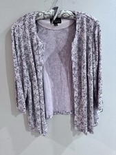 Alex Evenings Womens 3X Hook-Front Dressy Evening Jacket Pink NWT