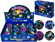 Space Moon Bouncy Ball - Moon Shape High Bouncing Ball for Hand-Eye Coordinat...