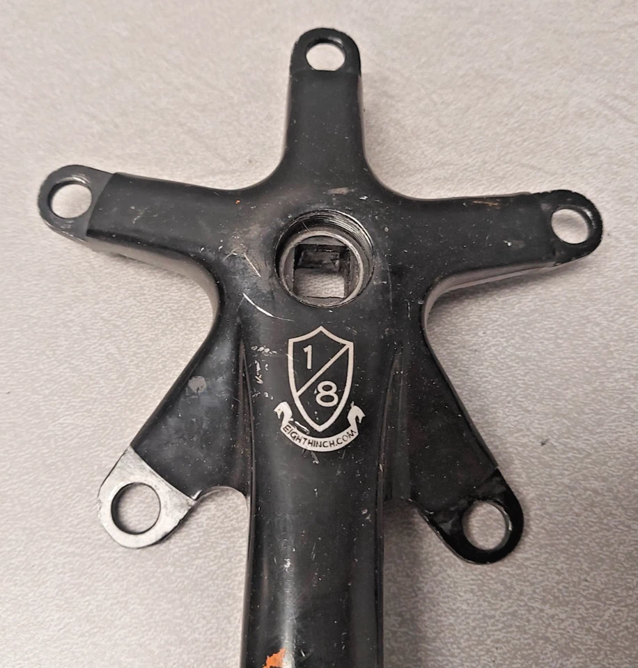 Juego de bielas de bicicleta triple e*Thirteen Components 1/8 negro 170 mm BCD130 EE. UU. Envío :) Foto 2 de 4