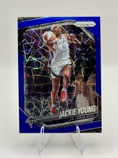 2025 Panini Prizm WNBA #23 Jackie Young Blue Velocity Prizms