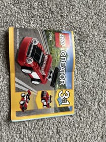 100% Complete Lego 31055 Creator 3 in 1 Red Racer W/instructions