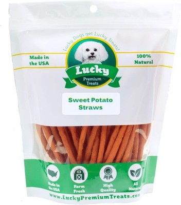 Lucky Premium Treats Sweet Potato Straws Sweet Potato Dog Treats 13oz