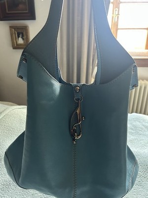   Fay Henkeltasche Handtasche für Damen Tyrkis aus Leder