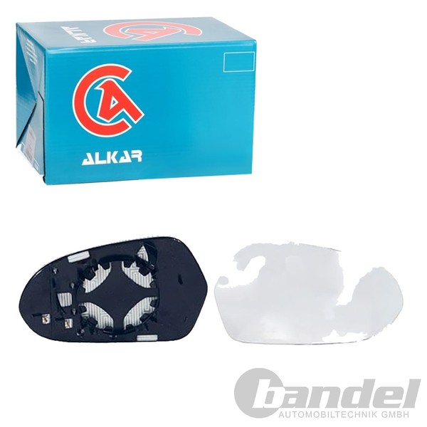 Alkar Spiegelglas AsphÄRisch Beheizbar Links Passend FüR Audi A6 | 6471786-image
