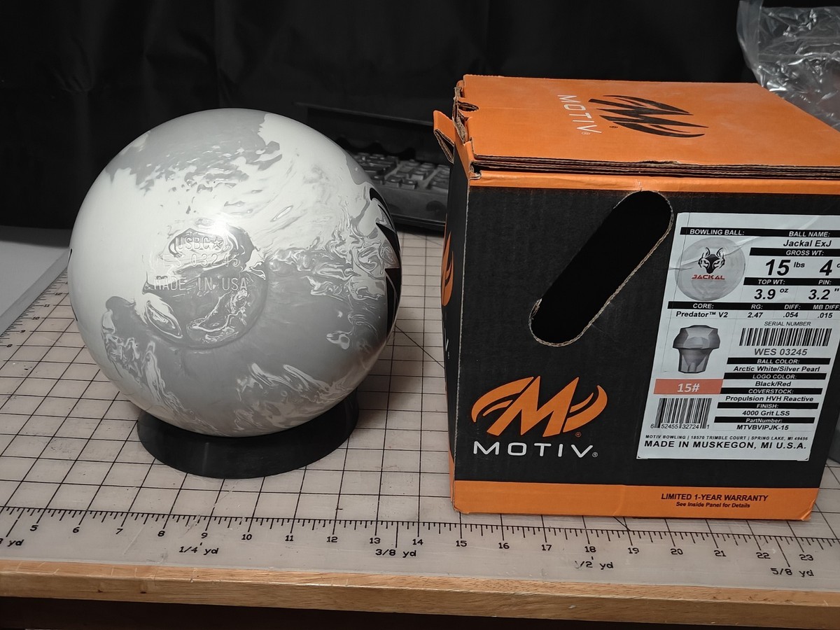 Motiv Jackal ExJ Bowling Ball 15 lb. 1st quality NEW IN BOX | eBay