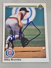 1990 Upper Deck MIKE BRUMLEY Tigers In-Person Signed Autographed AUTO