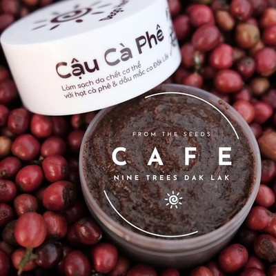 Dak Lak Ripe Coffee Body Scrub W/ Macadamia Oil Exfoliating Moisturizing-Sealed