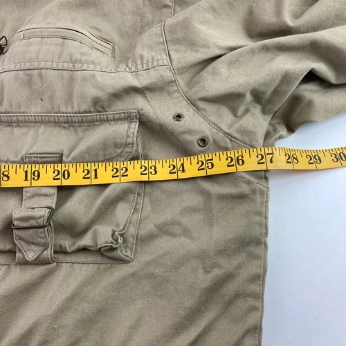Vintage Native Habitat Safari Jacket Men's XL Tan Animal Hunting Planet Earth image 9