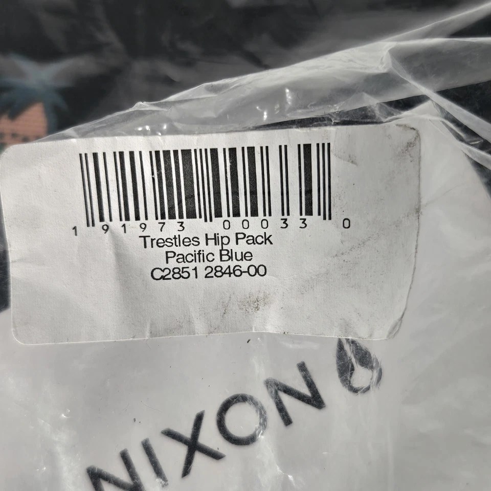 Nixon Trestles Fanny Pack Hip Pacific 蓝色 罕见设计 复古  — 第 3/4 张图片