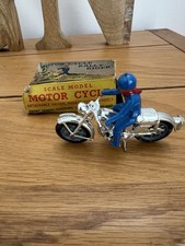 Benros Motor Cycle Rally Rider Boxed  - Silver and Blue