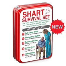 Gag Survival Kit,Relaxation Prop - Poop Survival Prank Set H OT