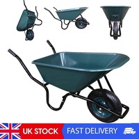110 Litre 150kg Capacity Heavy Duty Outdoor Garden Trolley WheelBarrows