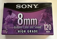 NEW Sealed Sony 8mm Video Cassette Tape HIGH GRADE 120 Min. P6-120HGL A Color