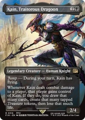 Kain, Traitorous Dragoon (Borderless) -Foil Near Mint MTG