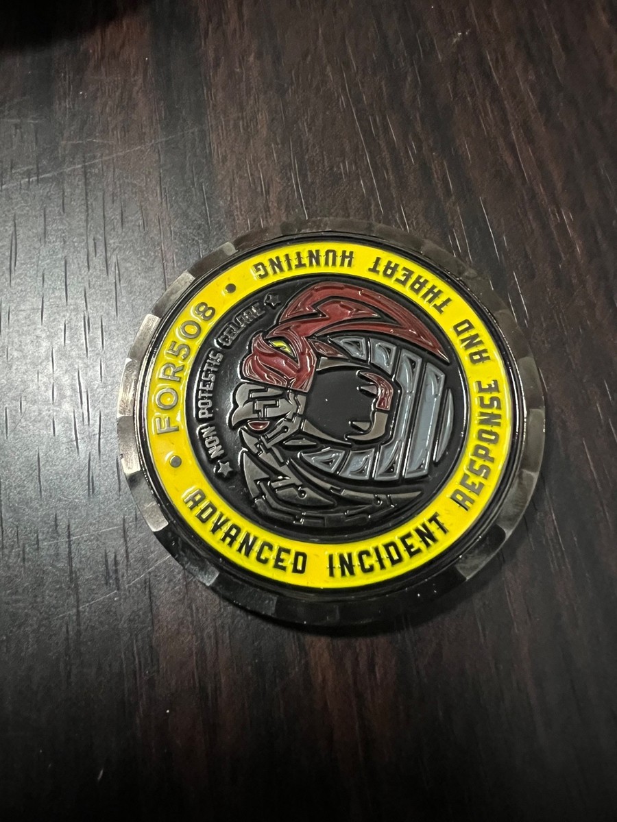 SANS DFIR FOR508 Lethal Forensicator Challenge Coin, Incident