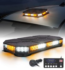 Lumenix White Amber Led Rooftop Strobe Beacon Lights Bar Wcontroller Used Lumenix White Amber Led Rooftop Strobe Beacon Lights Bar Wcontroller Used