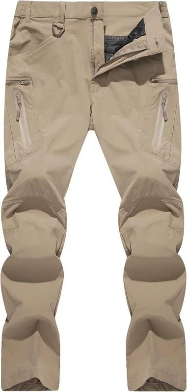 TACVASEN Men Lightweight Hiking Tactical Pants Waterproof Quick Dry Cargo
Opens in a new window or t