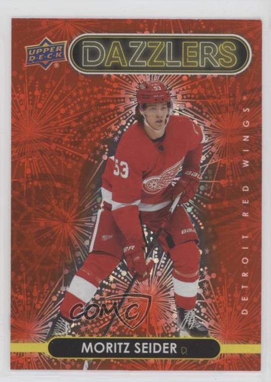 2021-22 Upper Deck Series 2 Dazzlers Red Moritz Seider #DZ-67 1i6b