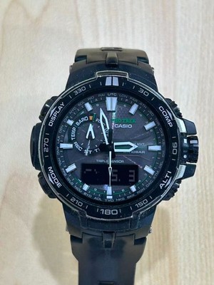 Casio Pro Trek PRW 6000Y Atomic Solar Watch Black Unisex Timepiece Classic