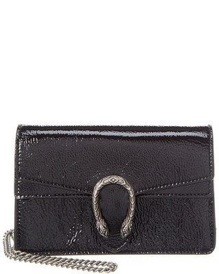 Gucci Dionysus Patent Super Mini Bag Women's Black Ns