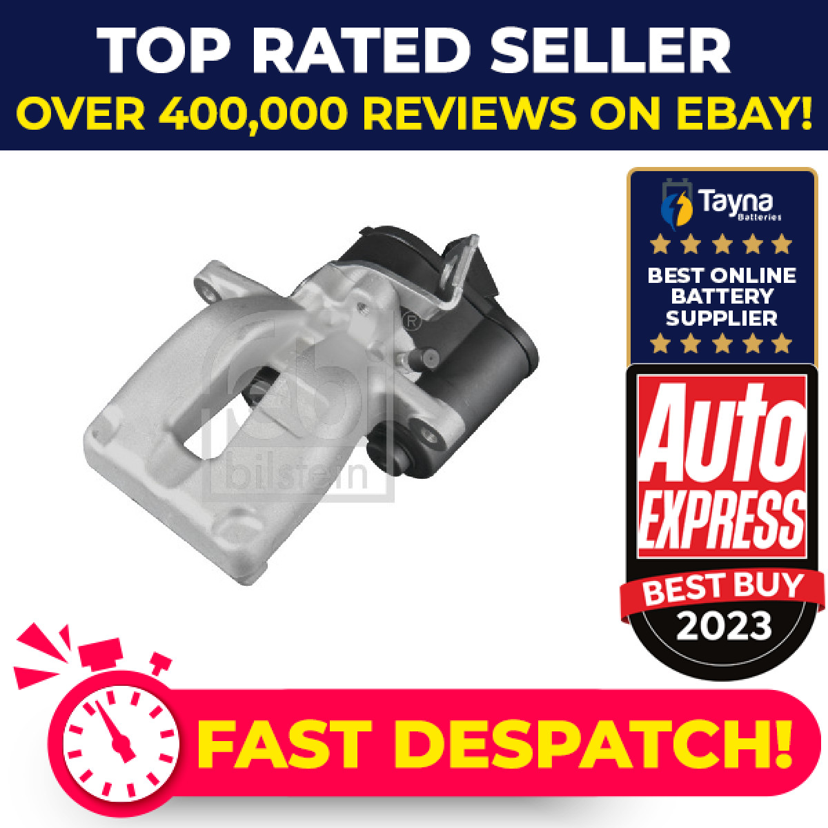Brake Caliper Rear Left 186532 Febi 3AA615403 3C0615403C 3C0615403D Quality New