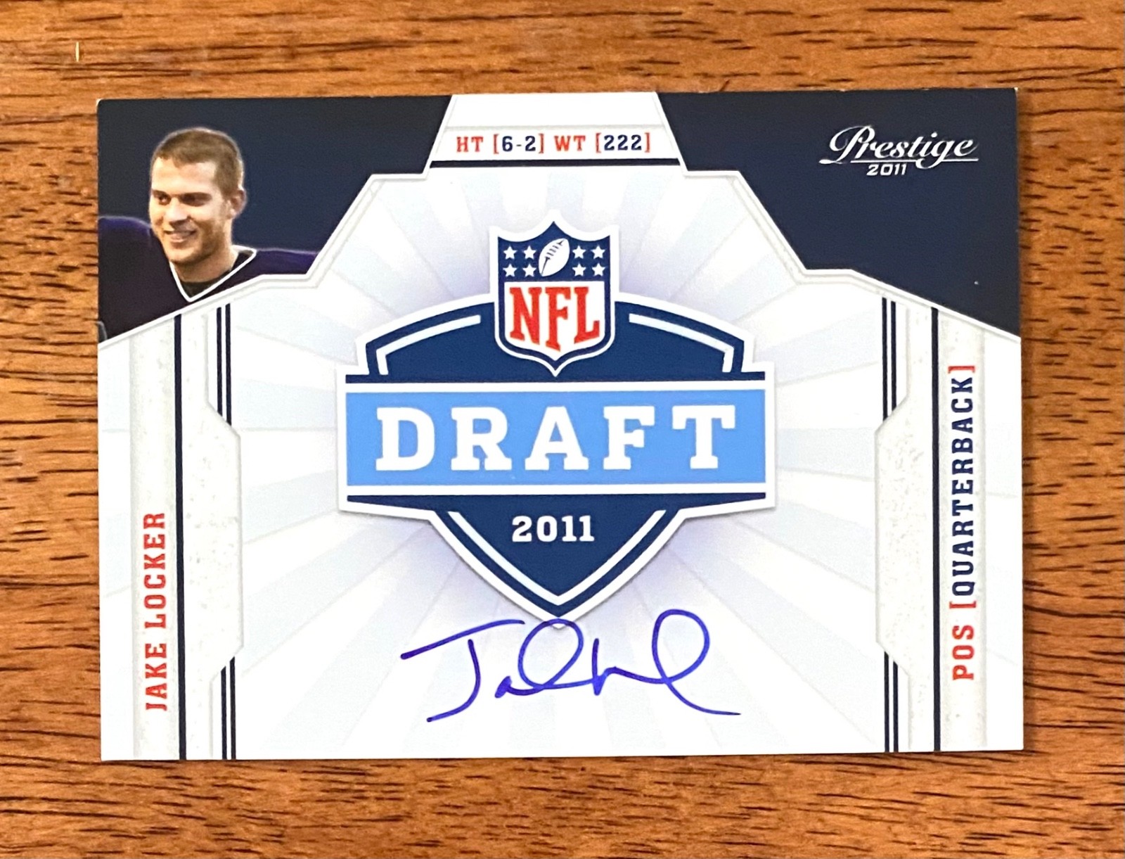 Jake Locker Panini Prestige NFL Draft #14 Autograph