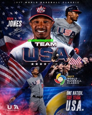 Adam Jones 8x10 photo Team USA  baltimore orioles All-Star 2017 WBC