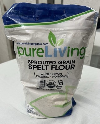 Pure Living Liv Organic Sprouted  Grain Spelt Flour - 24 oz Whole Grain Organic