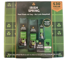 Irish Spring Body Wash Holiday Gift Set, Original Scent. New In Box!