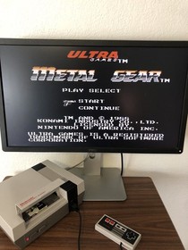 Metal Gear Nintendo Entertainment System NES 1988 Ultra Official Tested Works