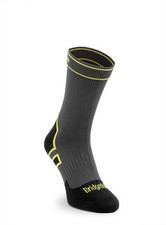Wasserdichte Socken Bridgedale Outdoor Socken StormSock Lightweight - Grau/Lime