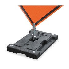 DICKE DSB100 Sign Stand,Rubber,12 in Maximum Mast H 1UBN9