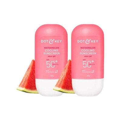Dot & Key Watermelon Cooling Sunscreen SPF 50 PA++++ 50g Pack of 2 Aqua Gel