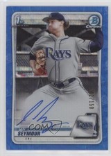 2020 Bowman Draft Chrome Picks Blue Wave Refractor 102/150 Ian Seymour Auto 06z2