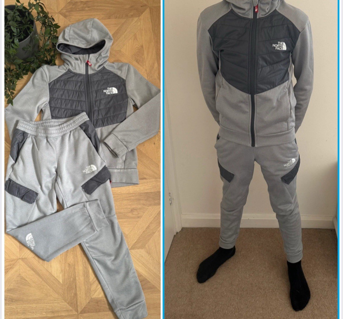 Chicos North Face Chándal Grande Apenas Usado Agarra una Ganga