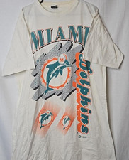 Miami Dolphins logo champions football white shrit VK18119