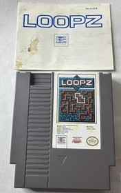 Loopz Nintendo NES Cartridge With Manual Tested Authentic