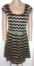 Candies Dress Metallic Black and Gold Size Large