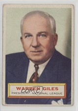 1956 Topps Warren Giles (Gray Back) #2 HOF 0b2
